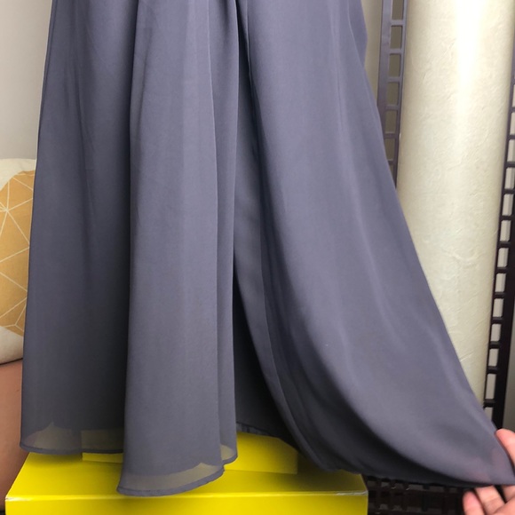 Zara Gray Bandeau Trapeze Mini Dress Size L - Picture 3 of 13